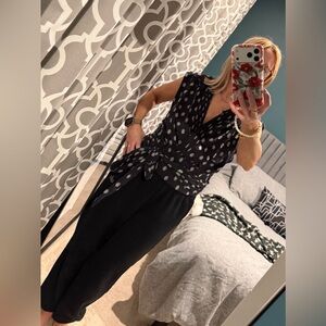 Anthropologie Black and White Women's Top